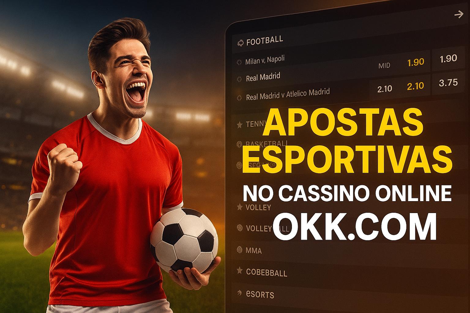 Apostas esportivas no cassino online OKK.COM