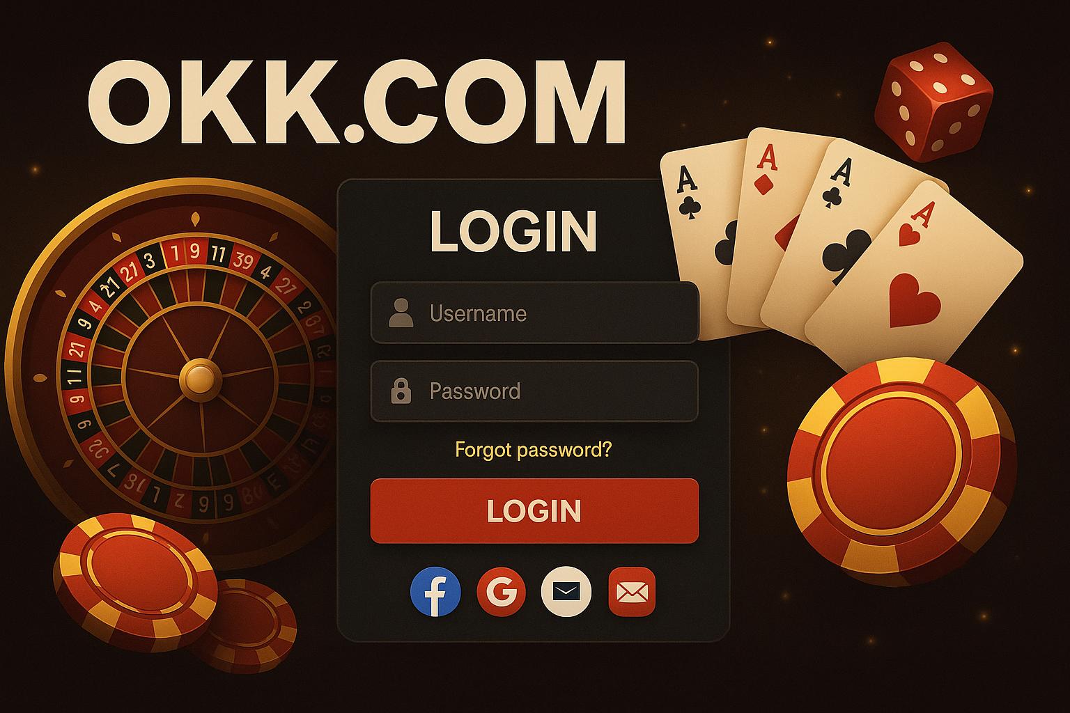 Login no Cassino OKK.COM